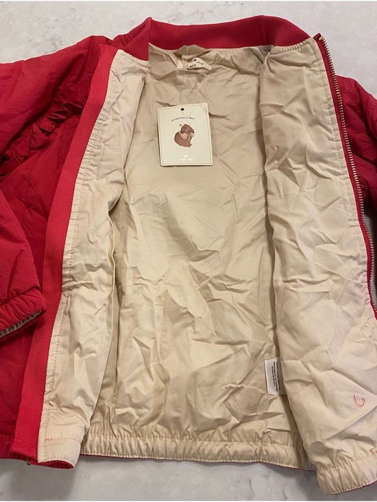 Konges Slojd Strawberry Jacket Pink Organic Cotton Girls 5-6Y - Picture 4 of 6